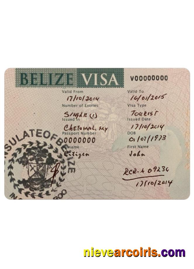 BELIZE visa (2)
